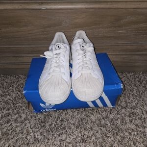 Adidas White Shell Toe Sneakers